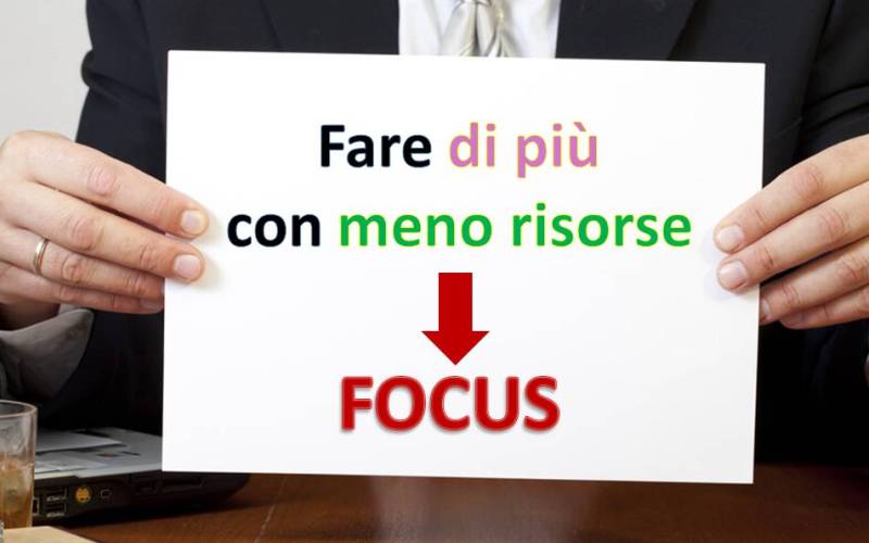 Che cosa significa “Fare di più con meno risorse”?